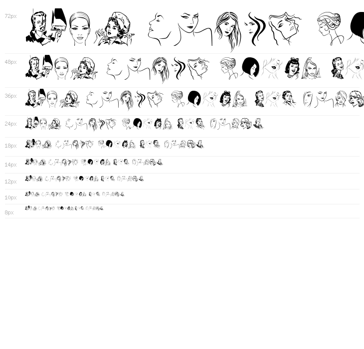 Woman Faces Waterfall