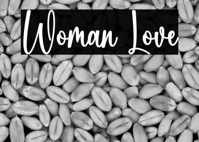 Woman Love Font examples