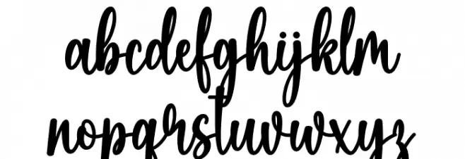 Woman Love Font LOWERCASE