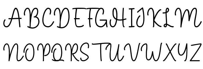 Woman Time Schriftart Groß