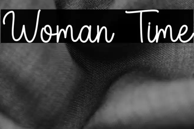 Woman Time Fonte examples