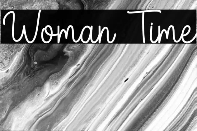 Woman Time Fonte examples