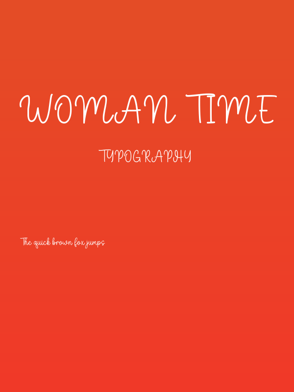 Woman Time Poster
