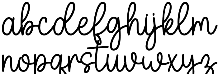 Woman Time Schriftart Kleinbuchstaben