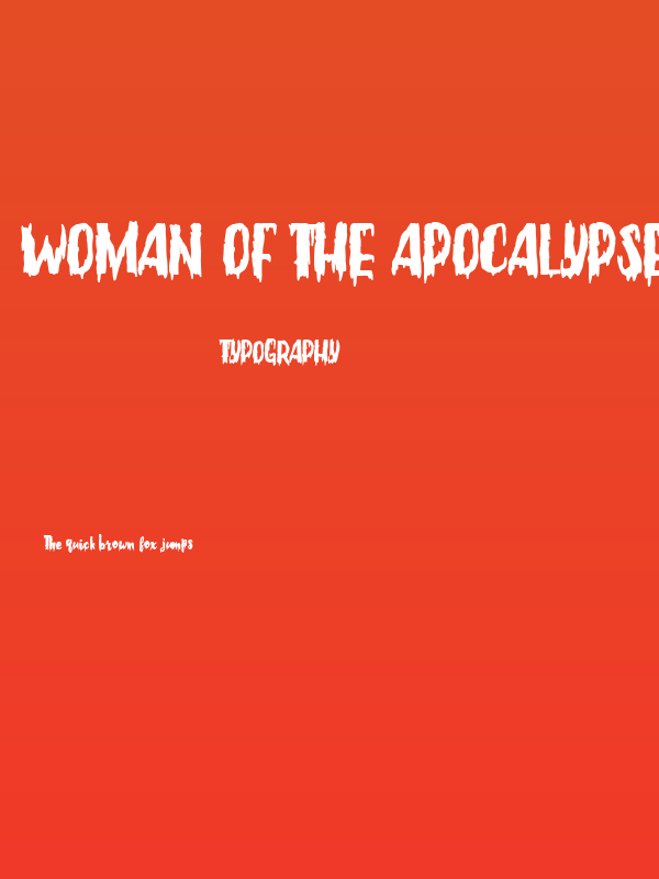 Woman of the Apocalypse Poster