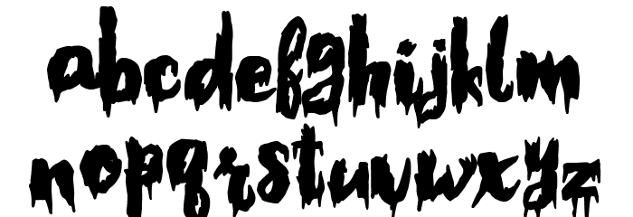 Woman of the Apocalypse Font LOWERCASE