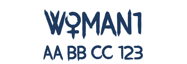 Woman1 Font Preview