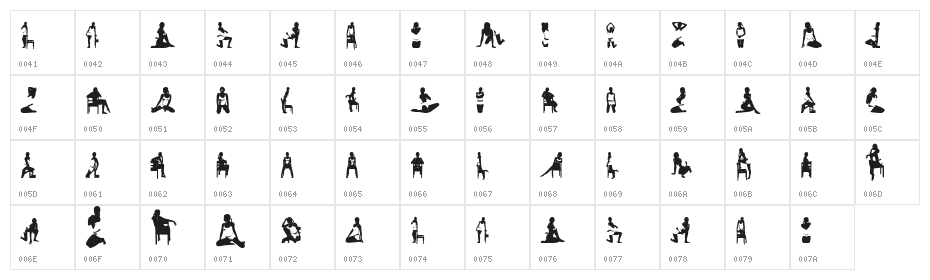 WomanSilhouettes Character Map