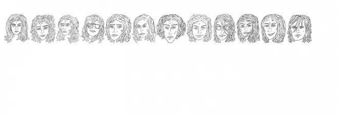 Womano Regular Schriftart Groß