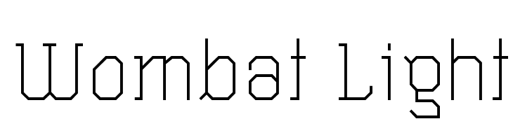 Wombat Light  Скачать бесплатные шрифты