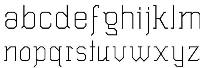 Wombat Light Font LOWERCASE
