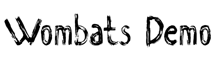 Wombats Demo  Descarca Fonturi Gratis