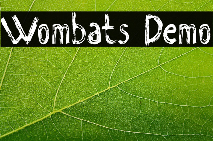 Wombats Demo Example 2