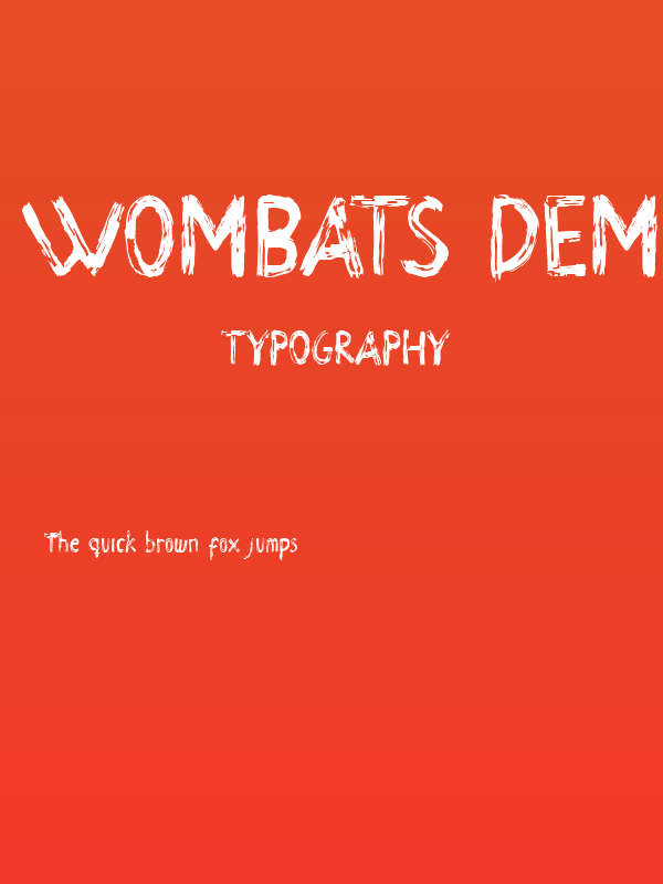 Wombats Demo Poster