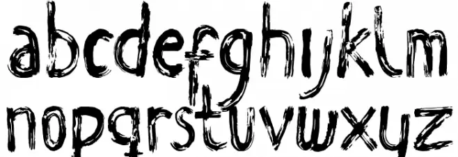 Wombats Demo Schriftart Kleinbuchstaben