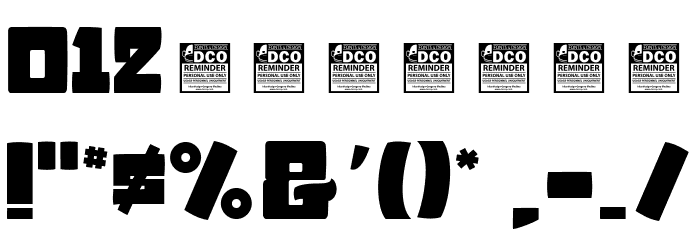 Wombats light_PersonalUseOnly Font OTHER CHARS
