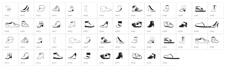 Women And Shoes Character Map
