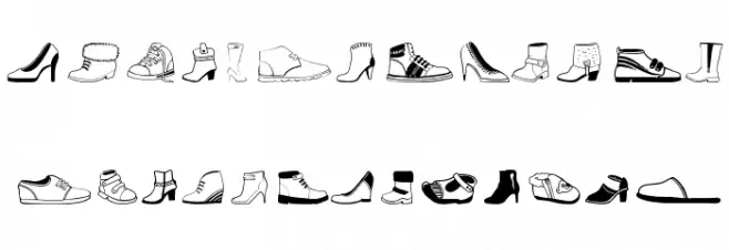 Women And Shoes Caratteri MINUSCOLO