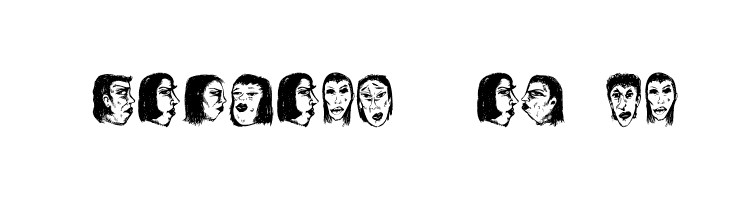 Women Heads Regular Caratteri