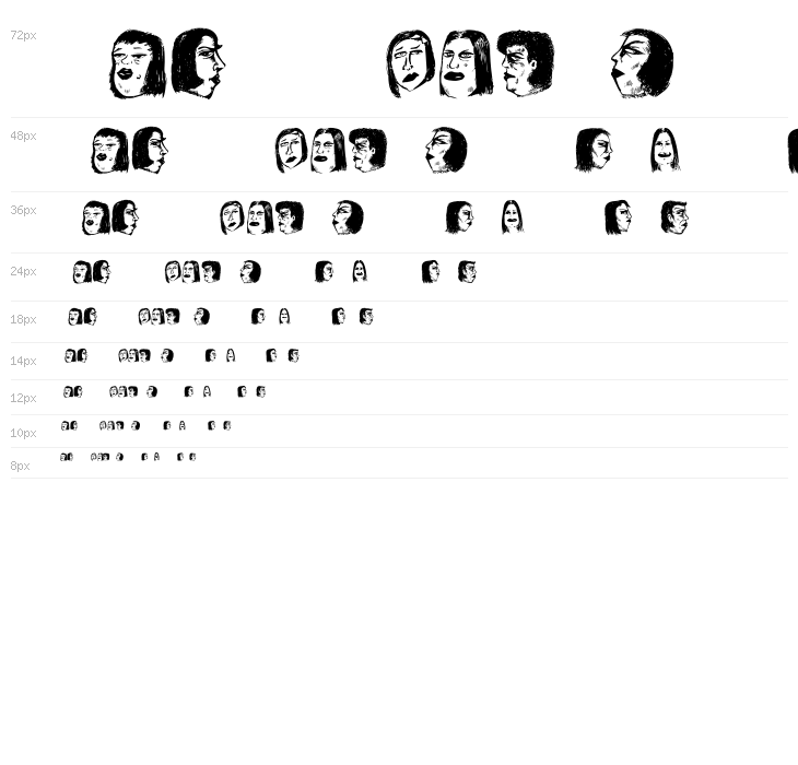 Women Heads Regular Waterfall