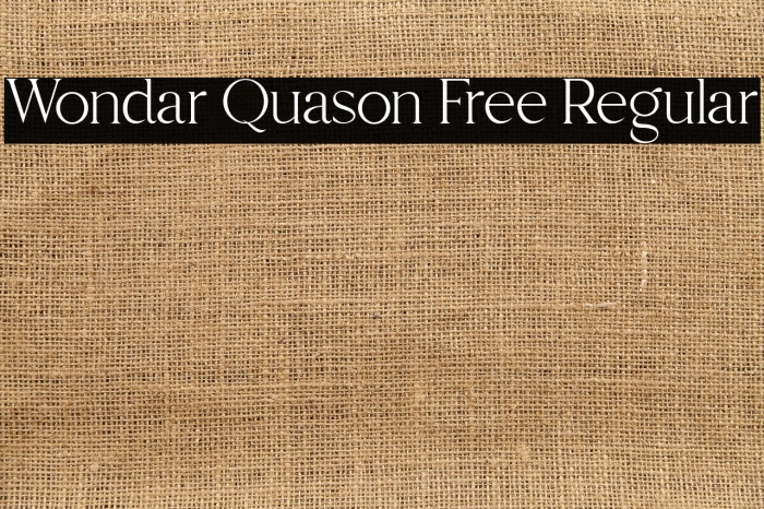 Wondar Quason Free Regular Example 3