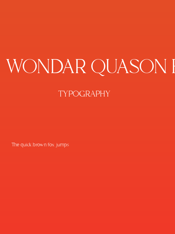 Wondar Quason Free Regular Poster