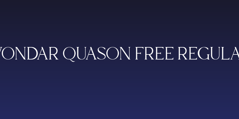 Wondar Quason Free Regular Social Header