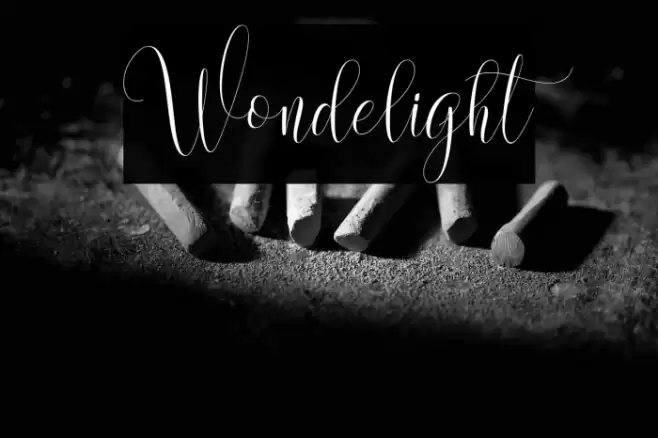 Wondelight Font examples