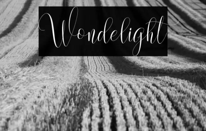 Wondelight Font examples