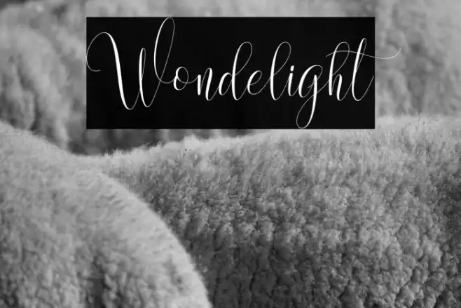 Wondelight Font examples