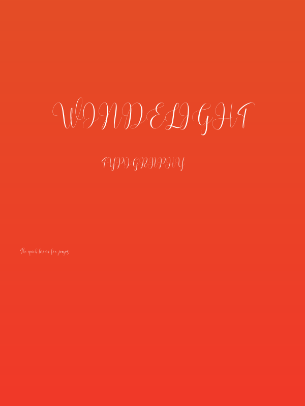 Wondelight Poster