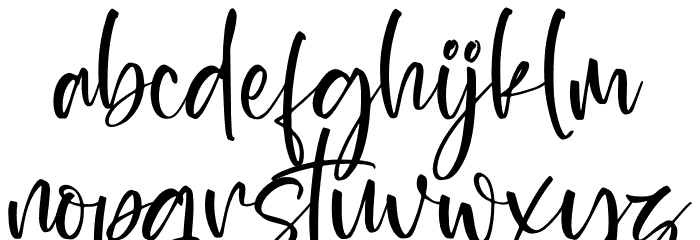 Wondelland Font LOWERCASE
