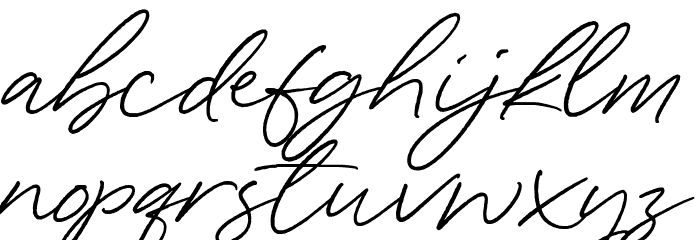 Wonder Bay Font LOWERCASE