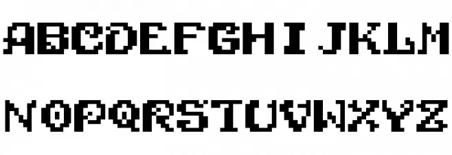 Wonder Boy In Monster World Шрифта ВЕРХНИЙ