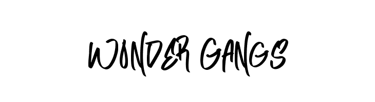 Wonder Gangs  font caratteri gratis