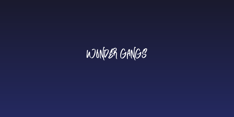 Wonder Gangs Social Header
