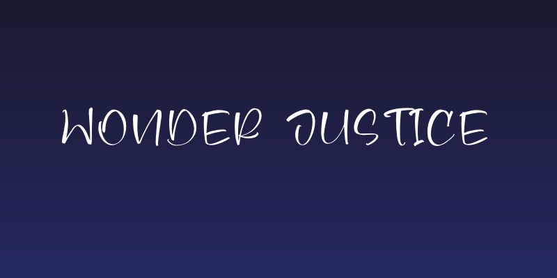 Wonder Justice Social Header