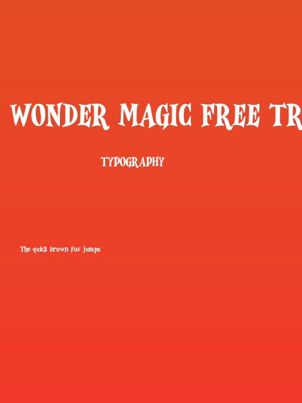 Wonder Magic Free Trial Poster