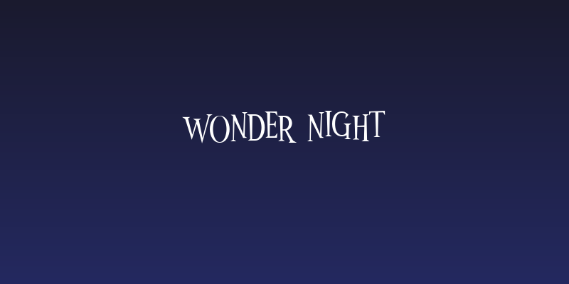 Wonder Night Social Header