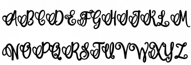 Wonder Smile Bold PERSONAL USE Regular フォント 大文字