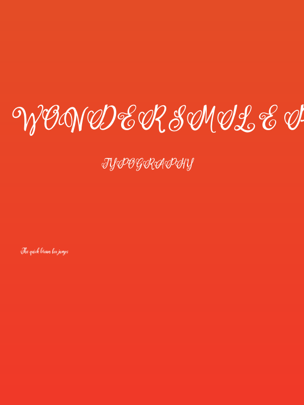 Wonder Smile PERSONAL USE Italic Poster