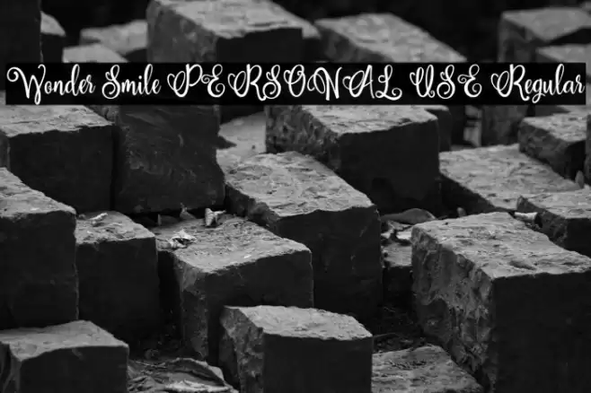 Wonder Smile PERSONAL USE Regular Font examples