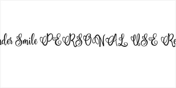 Wonder Smile PERSONAL USE Regular Logo