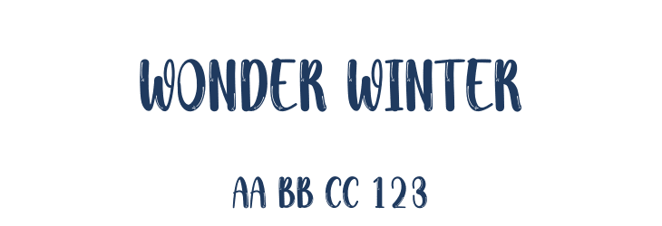 Wonder Winter Font Preview