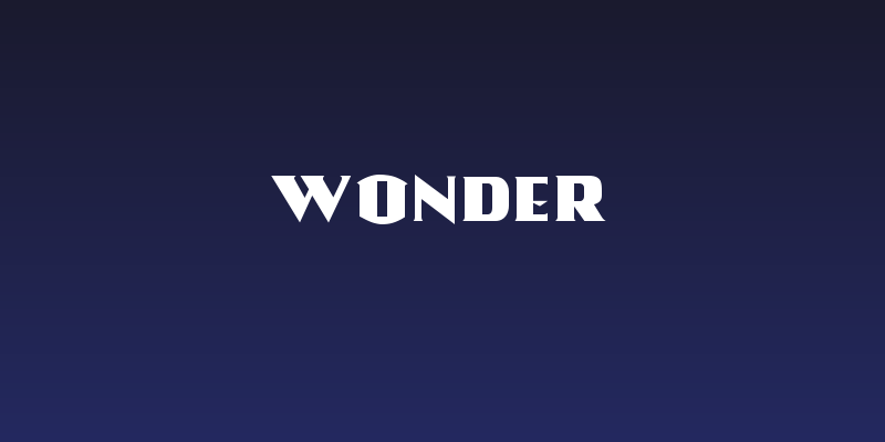 Wonder Social Header