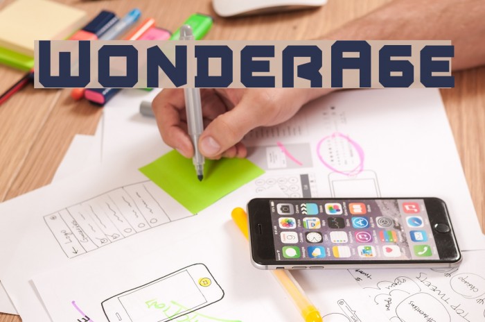 WonderAge Font examples