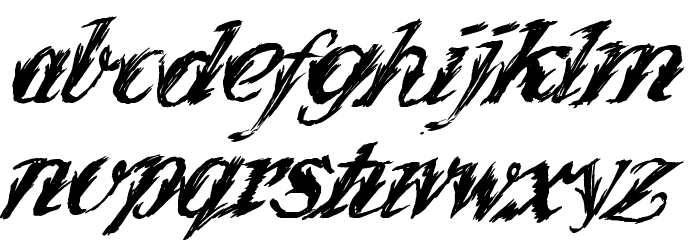 WonderInk Font LOWERCASE
