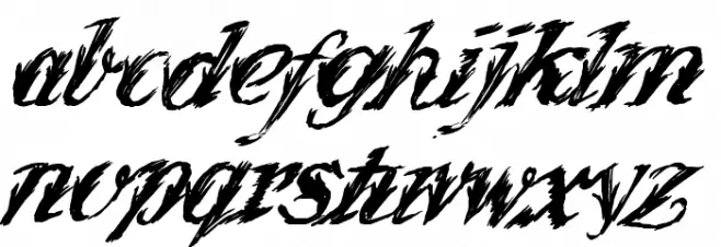 WonderInk Font LOWERCASE