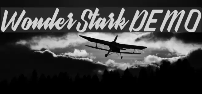 WonderStarkDEMO Font examples
