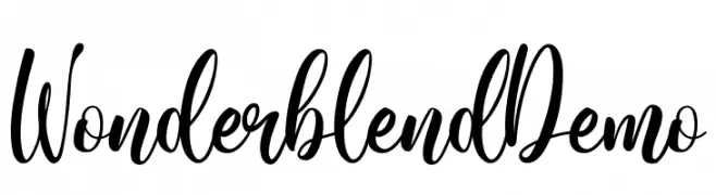 Wonderblend Demo  Descarca Fonturi Gratis